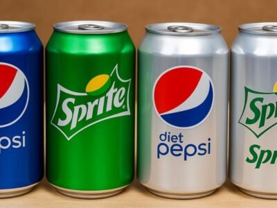 Boissons gazeuses (Pepsi, Sprite, réguliers et diététiques)